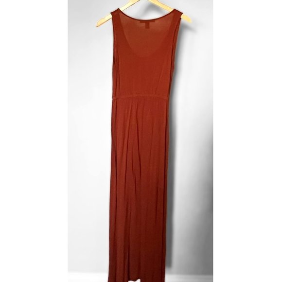 Boho Burnt Orange Colored Maxi Dress (Medium) - Picture 2 of 3